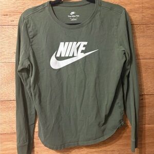 Nike Olive Green Tee with Logo